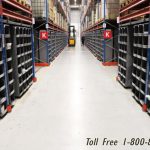 Warehouse pallet rack order picking station slim fit organizer