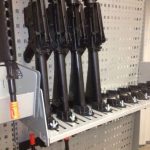 Weapon gun wall storage system adjustable rack swat police long guns rack