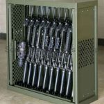 Weapons racks military gsa spacesaver armory room storage