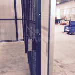 Welded wire mesh partitions security cages