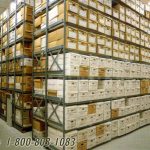 Wide racks no stanchions heavy duty shelving industrial