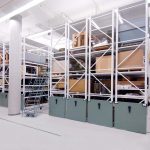 Wide shelving without stanchions heavy duty oversized industrial shelves