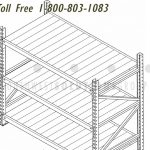 Wide span shelving without stanchions large oversized industrial racks