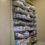 Wire bin framewrx pharmacy shelving system stores drugs narcotics