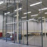 Wire cages warehouse security fencing