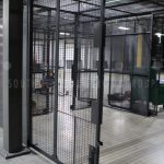 Wire mesh partition fence cages sliding panel doors