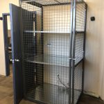 Wire mesh storage locker