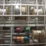 Wire motorized rotating storage carousel