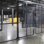 Wire panel security storage caging mesh partitions