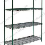 Wire rack shelving unit four shelves
