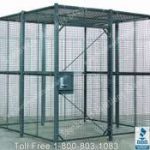 Wire security partition cages