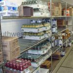 Wire shelves dry goods storage storeroom racks spacesaver