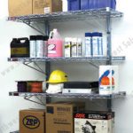 Wire shelves wall mounted metal racks storage shelving