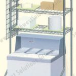 Wire shelving upper storage display shelves racks metal shelf
