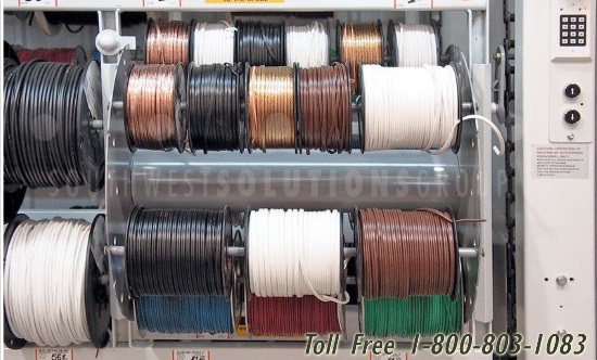 Motorized Wire Spool Storage Carousels