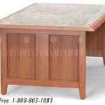 Wood library study table furniture