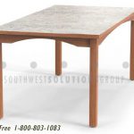 Wood library table furniture traditional college high school