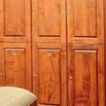 Wood locker storage legacy lockers room veneer laminate legacy locker football country club golf