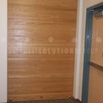 Wood oak doors rolling motorized security shutter doors