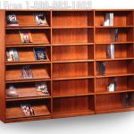 Wood shelving cabinet conference room storage