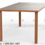 Wood table library furniture basic economical