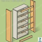 Wood clad shelves diagram steel shelving with wood trim work