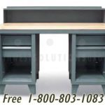 Work bench heavy duty wood top table