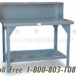 Work bench with back heavy duty