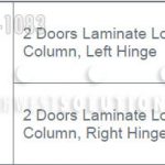 Z2 door laminate locker column left right hinge