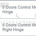 Z5 doors control module left hinge right hinge