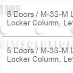 Z5 doors m 3s m laminate locker column left right hinge
