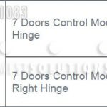 Z7 doors control module laminate locker column left right hinge