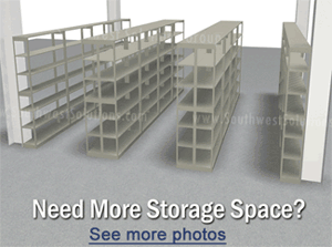 double your storage space with high density shelving