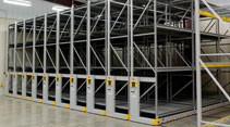 rolling industrial warehouse compact racks on tracks spacesaver activrac