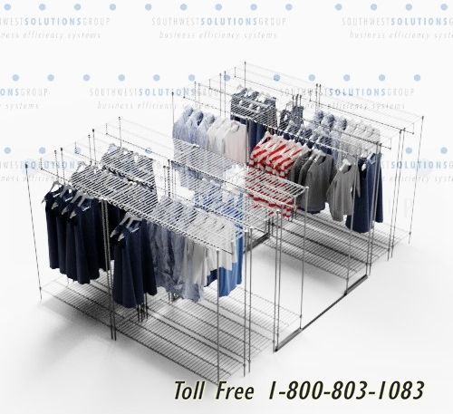high density garment apparel racks