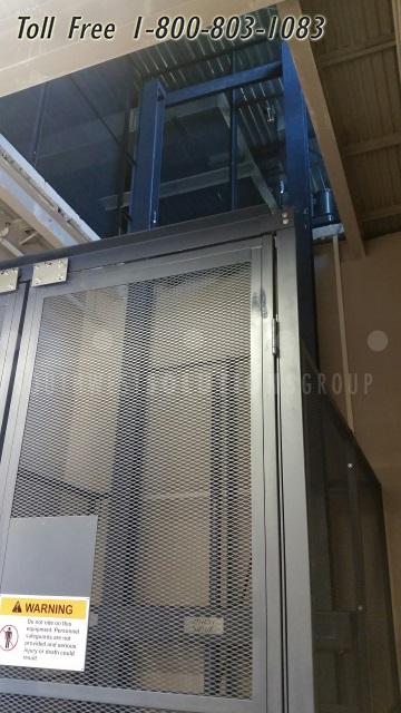 mezzanine material elevator lift