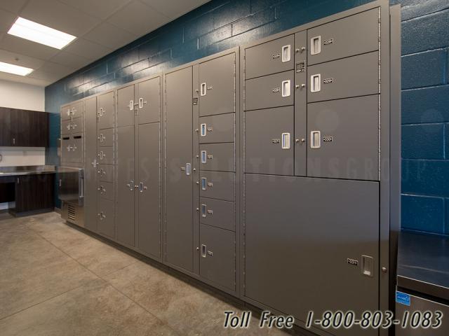 pass-through evidence storage lockers
