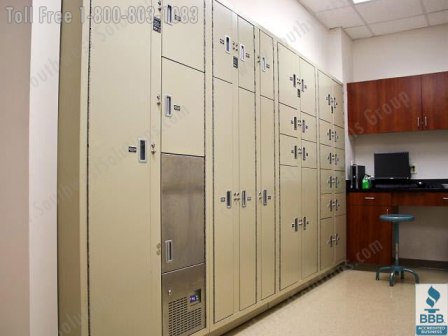 pass through evidence storage lockers