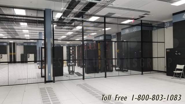 server cage data center security partitions