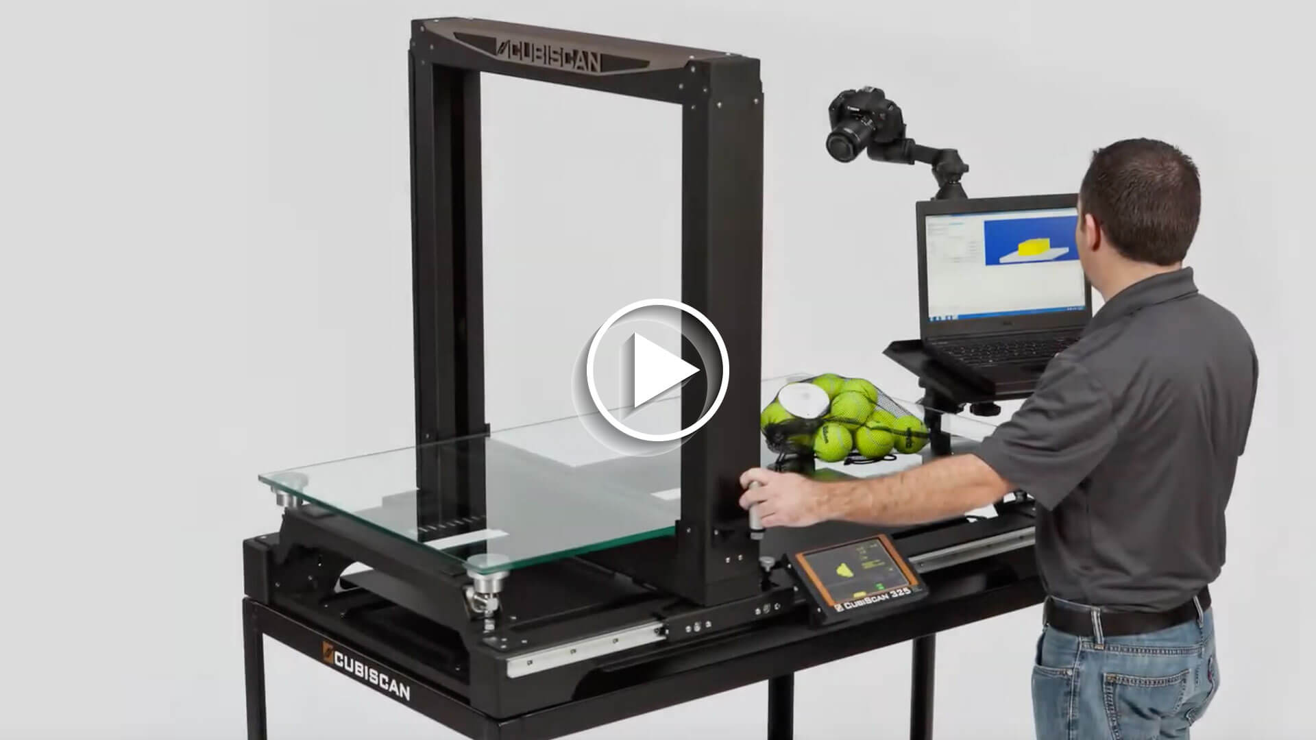 Automated inventory dimension weighing system for maximizing storage space efficiency video poster