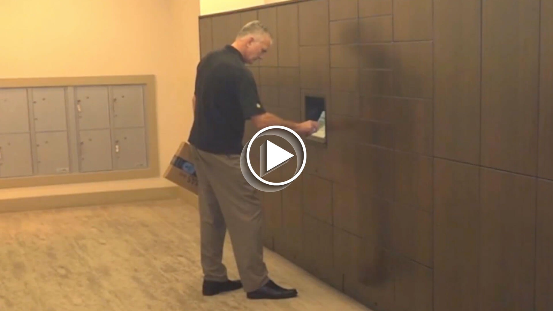 Keyless electronic parcel lockers 24 7 drop off and pick up ssg video poster