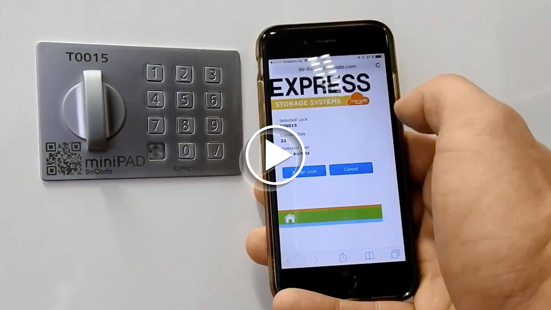 Keyless lockers secure package delivery anytime 24 7 email text notificationvideo poster