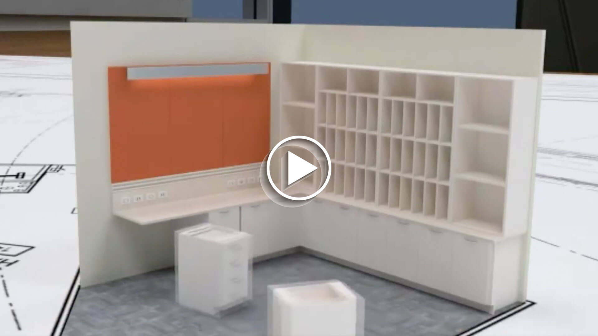 Modular casework cabinets reusable base upper cabinets environmentally friendly video poster