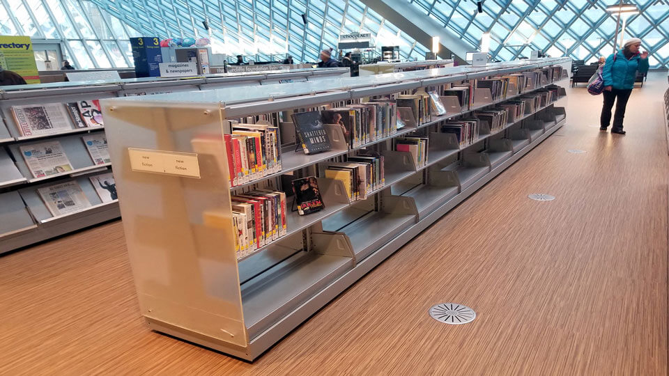 Cantilever library shelving rs
