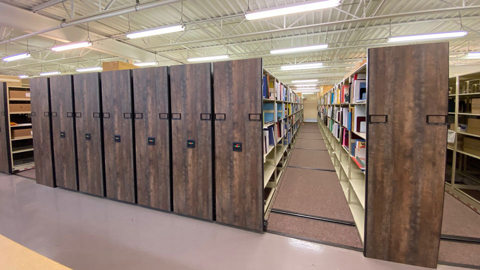 High density storage shelving rs