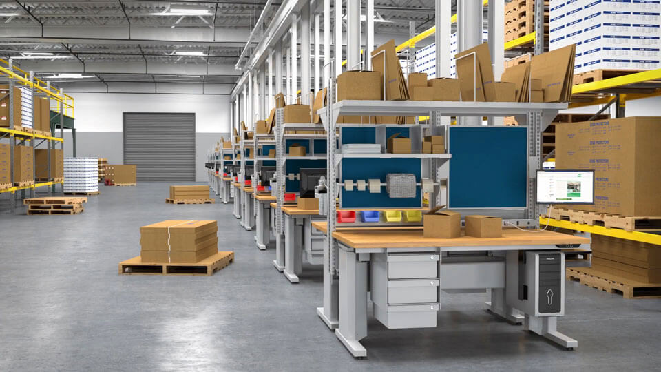 Industrial workstations benches rs