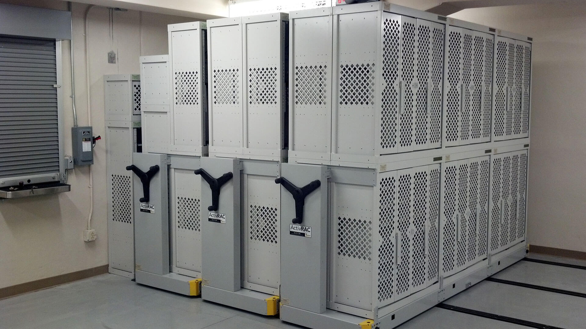 Military High-Density Compact Shelving