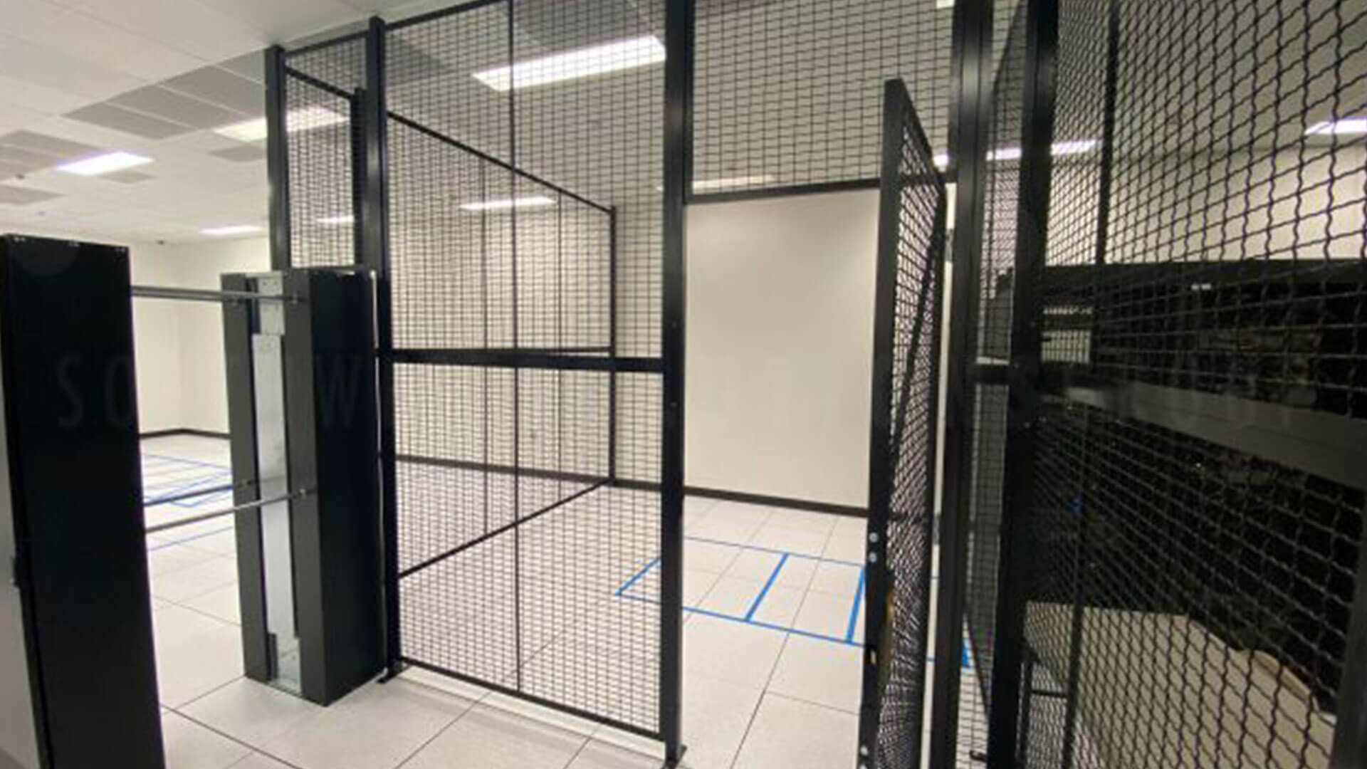 Wire partition data center security