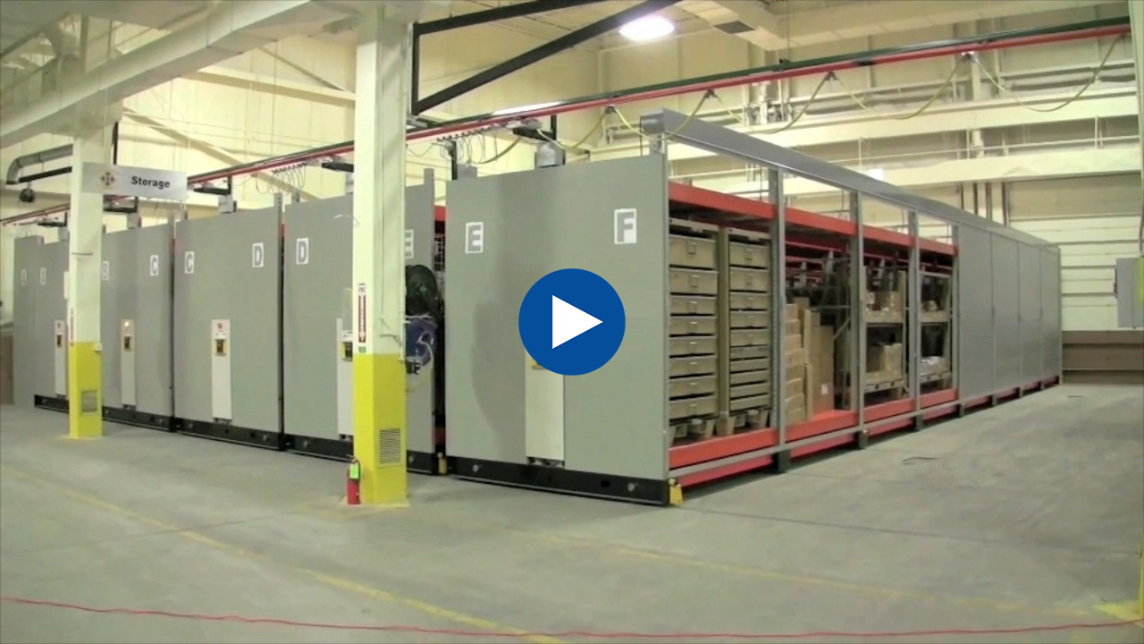 military compact pallet rack videos