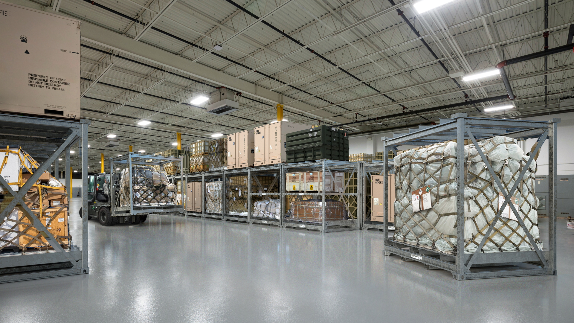 Military storage equipment for rapid deployment